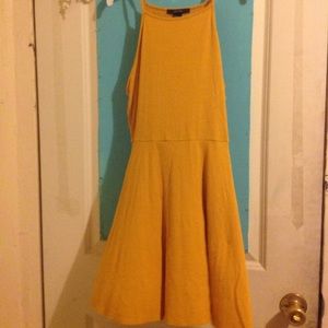DRESS MUSTARD YELLOW COLOR